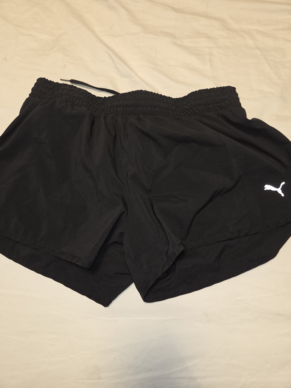 Puma Black Men's Athletic Running Shorts with Reflective Logo
